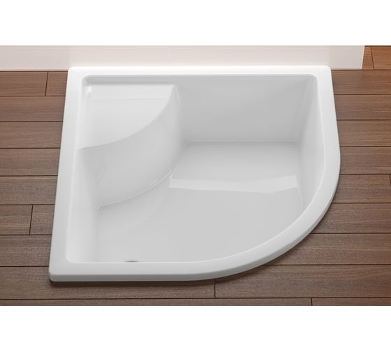Глубокий акриловый душевой поддон четверть круга Ravak Sabina-90 LA A217001020 00000018050