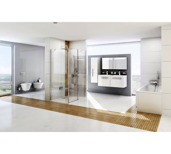 Тропический верхний душ Ravak Slim Chrome X07P016 300 мм квадратный 982.00 00000042147