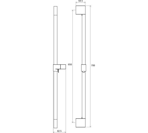 Душевая штанга Ravak Chrome 70 см 974.00, X07P013 00000041947