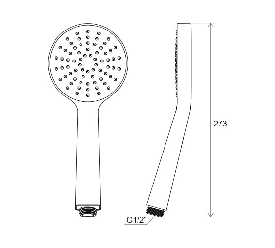 Душевая лейка Ravak Flat S 1 функция, диаметр 100 мм 960.00 X07P343