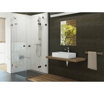 Душевая дверь поворотного типа Ravak Brilliant BSRV4-100, блестящий профиль, прозрачное стекло 1UVAAA00Z1
