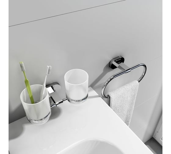 Держатель с двумя стаканами (стекло) Ravak CR 220.00, X07P189 00000037166