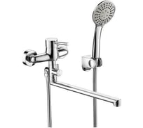 Смеситель для ванны Bravat Slim длинный излив F6332366CP-01L-RUS 00-00249736