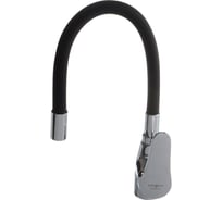 Смеситель для кухни Melodia della vita Ostessa картридж 40 мм, гибкий излив, чёрный MDV 40615Black 65075