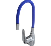 Смеситель для кухни Melodia della vita Ostessa картридж 40 мм, гибкий излив, синий MDV 40615Blue 65078