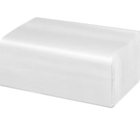 Бумажные полотенца для диспенсер Комус V сл 1 слой, 200 л, 23x23 см, белые, 15 пач/уп 1734823