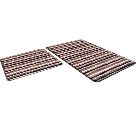 Набор ковриков Icarpet PP LOOP LOOP 50x80+50x40, серый 50 103129