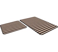 Набор ковриков Icarpet PP LOOP LOOP 50x80+50x40, кофе с молоком 55 103128