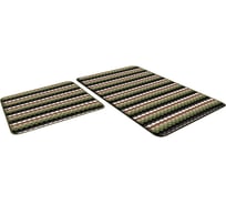 Набор ковриков Icarpet PP LOOP LOOP 50x80+50x40, зеленый 52 103127