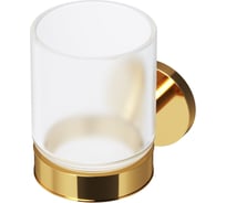 Стеклянный стакан с настенным держателем AM.PM X-Joy золото A85A34399