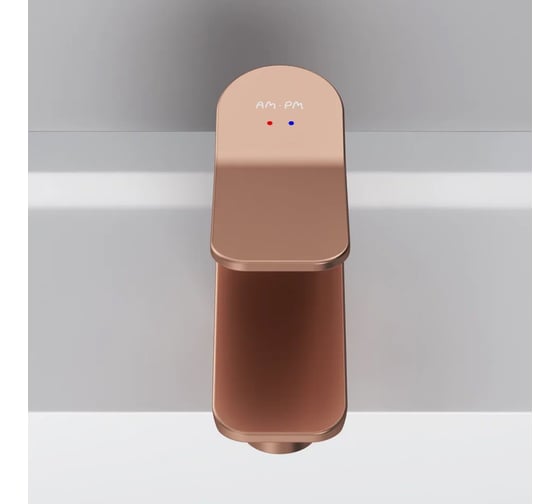 Смеситель для умывальника AM.PM X-Joy излив 100 мм, роз. золото F85A02144