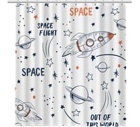 Шторка для ванной FIXSEN "SPACE" FX-2508