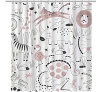 Шторка для ванной FIXSEN "AFRICA" FX-2510