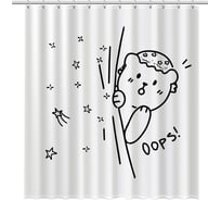 Шторка для ванной FIXSEN "TEDDY Oops" FX-2505