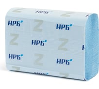 Листовые полотенца Z НРБ 190 л., двухслойные, 18 гр., цвет: голубой NRB-25Z245