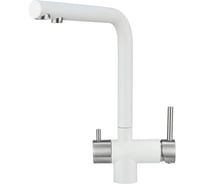 Высокий смеситель с краном под питьевую воду GRANULA GR-2305 арктик