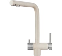 Высокий смеситель с краном под питьевую воду GRANULA GR-2305 пирит