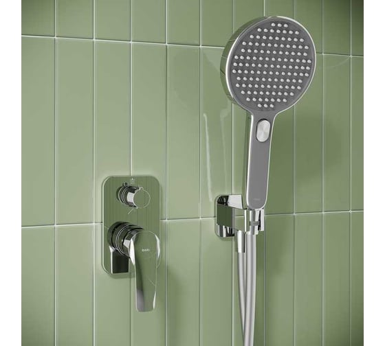 Душевая система IDDIS Optima Home с тропическим и ручным душем, глянцевый хром OPHSB02i67