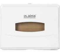 Диспенсер для полотенец ЛАЙМА PROFESSIONAL Система H2, Interfold, малый, белый, ABS-пластик 606678