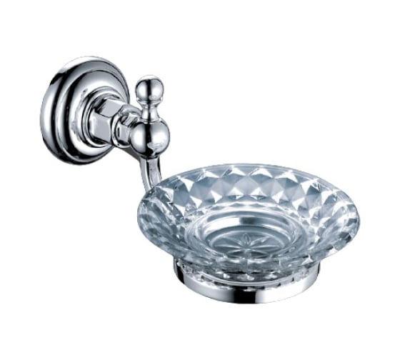 Мыльница Elghansa стеклянная, кристалл PRAKTIC Chrome UNP-452