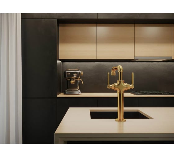 Смеситель для кухни Paulmark LOFT золото Lo226006-G
