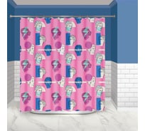 Штора для ванной Master House Поп-Арт полиэстер, 200х180 см 75228