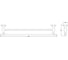 Двойной полотенцедержатель RUSH 60 см. Crete CR35532 2