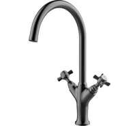 Смеситель для кухонной мойки Clever ALPINA CLASSIC оружейная сталь 61904