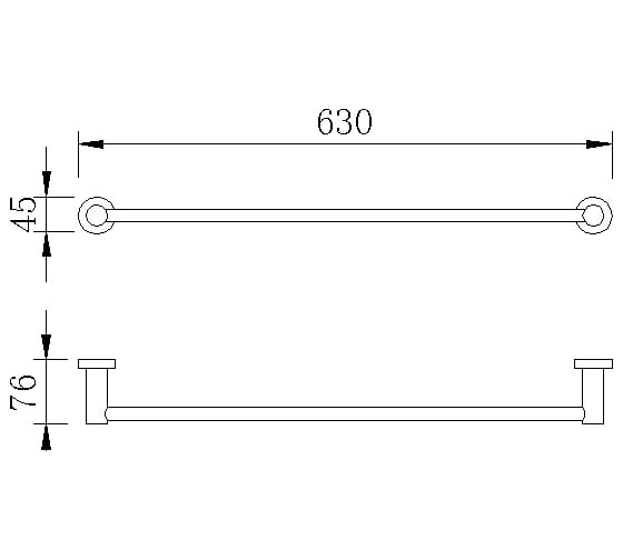 Полотенцедержатель RUSH Victoria 60 см VI71531