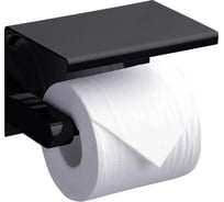 Бумагодержатель с полкой RUSH Edge черный ED77141 Black