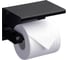 Бумагодержатель с полкой RUSH Edge черный ED77141 Black 1