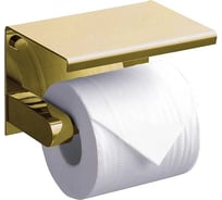 Бумагодержатель с полкой RUSH Edge золото ED77141 Gold