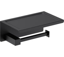 Бумагодержатель Timo Selene с полкой для телефона, черный 14044/03