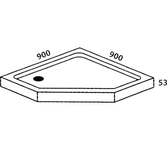 Душевой поддон RUSH PALM 9090 PI-A9090