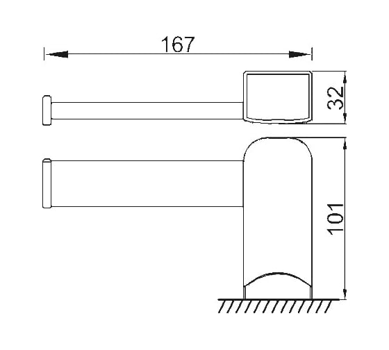 Бумагодержатель RUSH Thira TR36111A