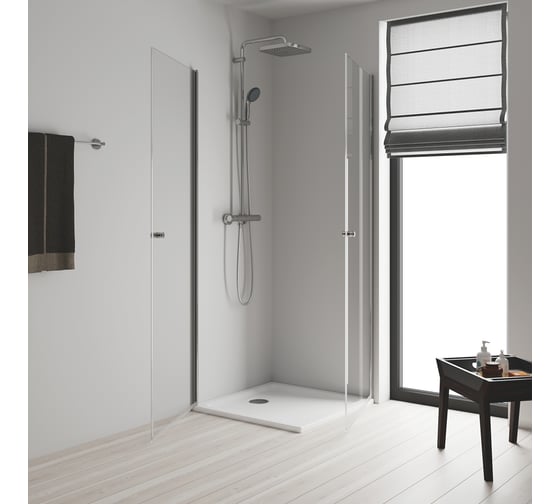 Душевая система GROHE Vitalio Start 250 CUBE с термостатом, настенный монтаж 26696000