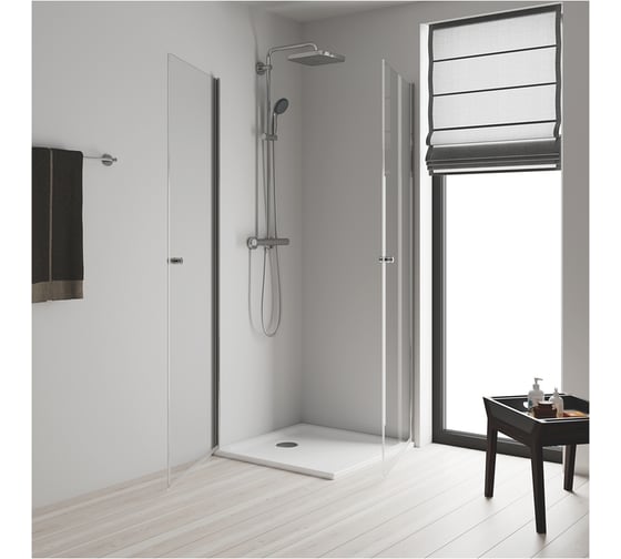 Душевая система GROHE Vitalio Start 250 CUBE с термостатом, квадратный верхний душ 26697000