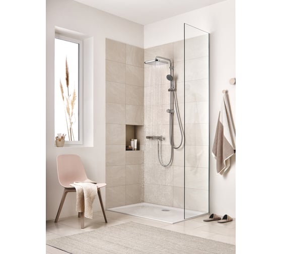 Душевая система GROHE Vitalio Start 250 с переключателем, настенный монтаж 26698000