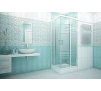 Душевое ограждение МетаКам Универсал 800x800x1850 (стекло текстурированное) 4650208869587