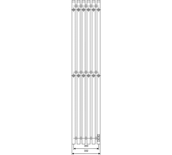Полотенцесушитель электрический Primoclima Sol R E Inox 120х30 6 PCSolREInox120306