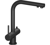 Смеситель для кухни с подключением фильтра и выдвижной лейкой Timo Saona черный 2356/03FL