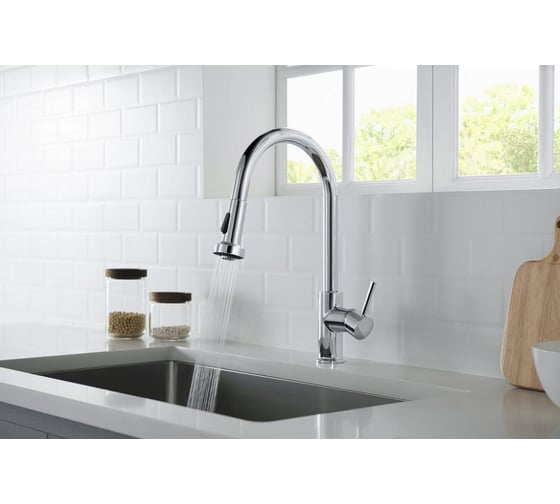 Смеситель для кухни Timo Saona chrome с выдвижной лейкой 2316/00FL