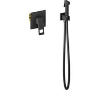Смеситель с гигиеническим душем Timo Briana black скрытый монтаж 7189/03SM