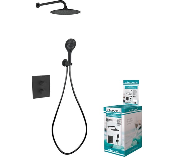 Комплект скрытого монтажа, матовый черный Clever UP URBAN BOX 61865