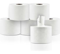 Туалетная бумага с центральной вытяжкой Бумага Сити 2 слоя, 207 м, белая, h-13,4 см, 6 шт в упак БС-2-207-ТЦ (6 шт)/М