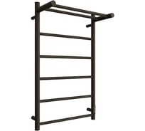 Электрический полотенцесушитель STOUT JAZZ round 80x50 Черный матовый с полкой SHQ-J2RR-F08050 RG0093DHUE9KK5