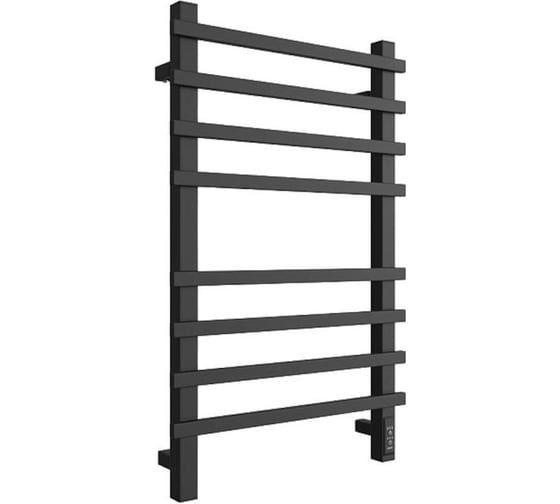 Электрический полотенцесушитель STOUT TECHNO quadro 80x50 Черный матовый SHQ-T2QQ-008050 RG0093DHUEDVCP 1