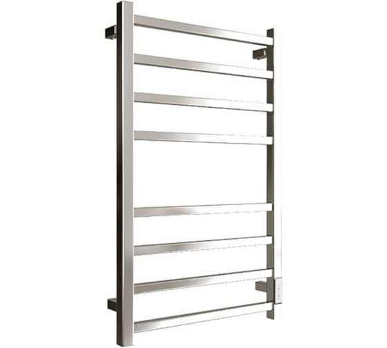 Электрический полотенцесушитель STOUT FORTE quadro 80x50 Полированный SHQ-F1QQ-008050 RG0093DHUEBU4K 1