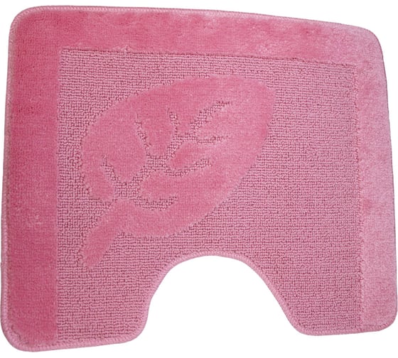 Коврик под унитаз NOVADOM средний ворс, розовый 167 1