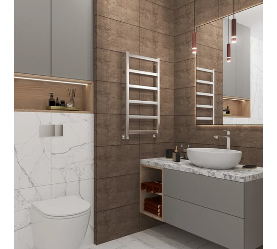 Полотенцесушитель водяной Grota Soffi 430x800 хром глянцевый Soffi 430x800 NP